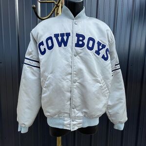 Men's/Unisex Vintage 80s/90s NFL Authentic Dallas Cowboys Quilted Starter Jacket